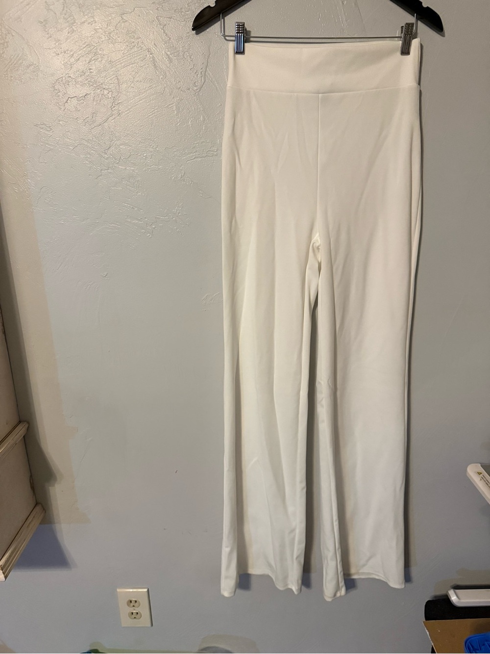 Windsor Ivory Wide Leg Pants Womens Medium High Rise Stretch Dress Pants